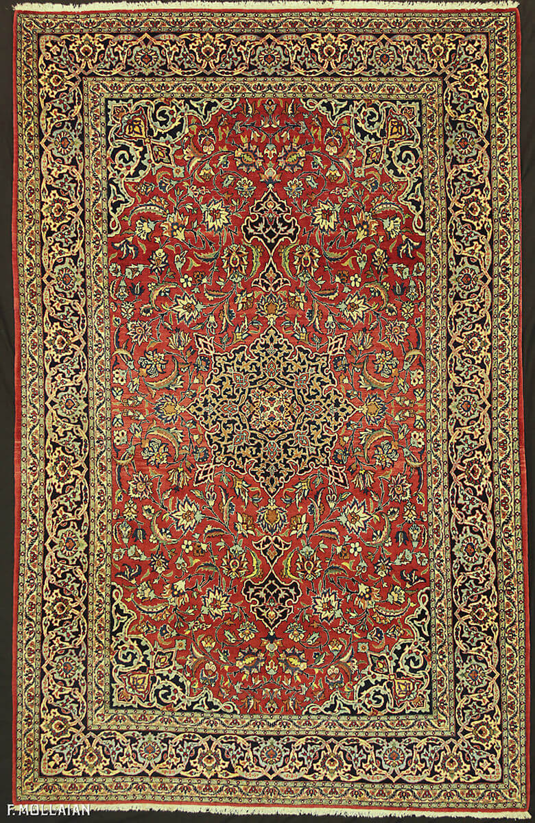 Tapis Persan Antique Nain Tudeshk n°:55519678